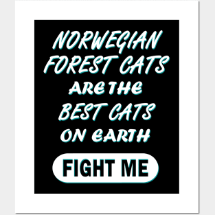 Norwegian Forest Cat  Kitty Saying Posters and Art